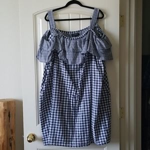 Lane Bryant checkered dress